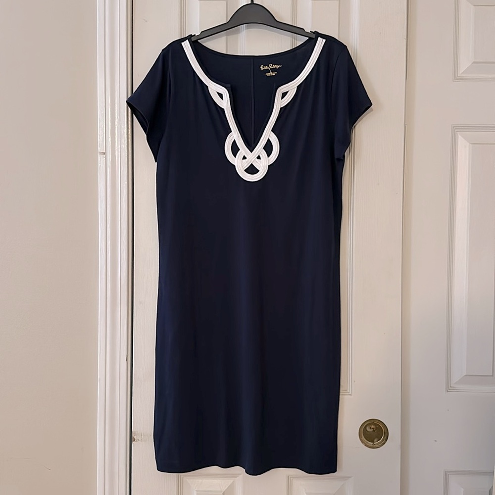 Lilly Pulitzer Brewster True Navy T-Shirt Dress